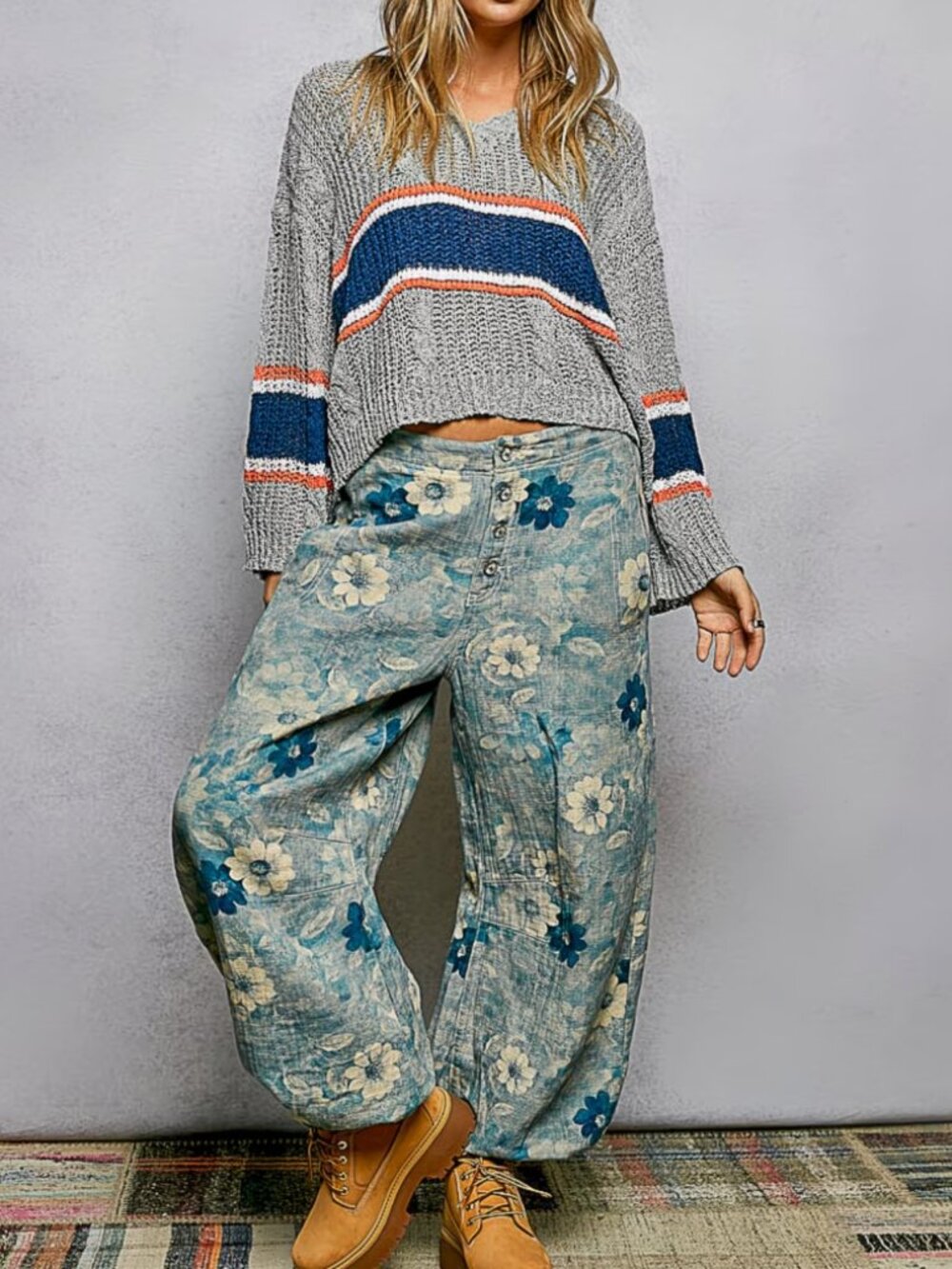 POL STANDING BEFORE YOU FLORAL JOGGER PANT